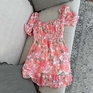 Adelyn Rae Gabi Eyelet Embroidered Mini Dress🤍